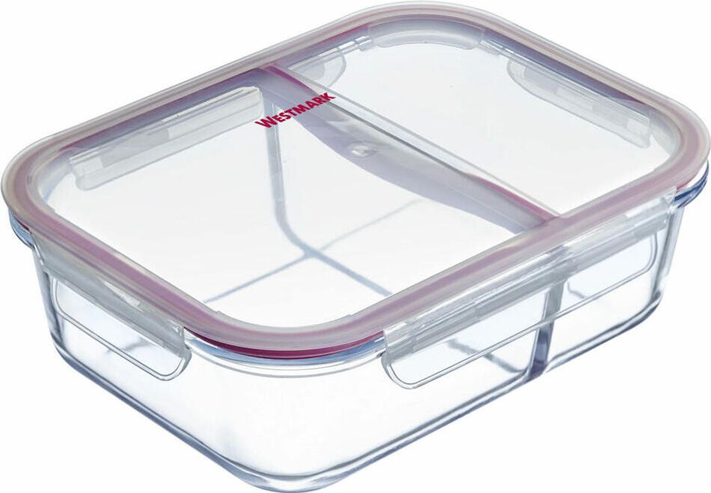 Westmark Glas-Frischhaltedose 980 ml, mit 2 separaten Immagine del prodotto 