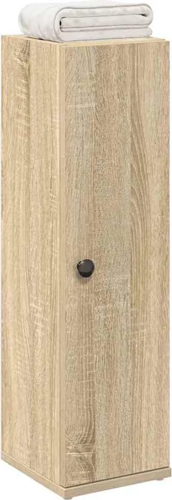 Organizza il tuo Bagno: Mobiletto Rovere Sonoma su Ruote 20x22 cm