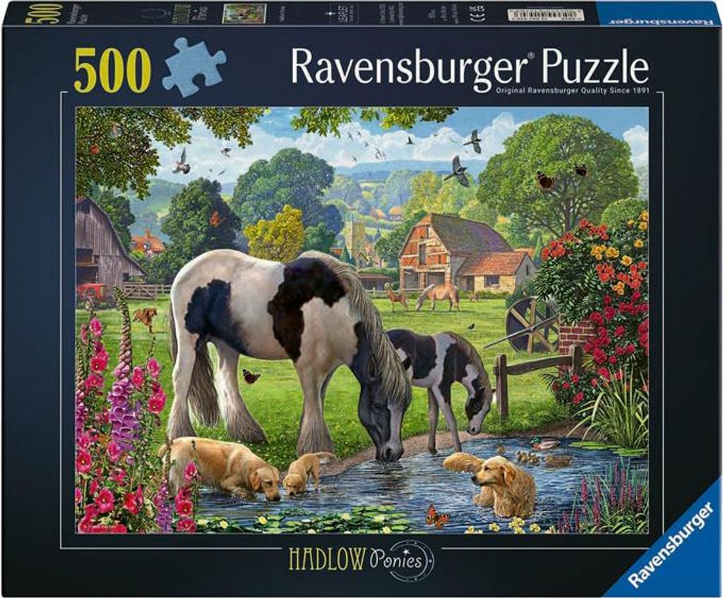 RAVENSBURGER Puzzle Hadlow - Die Welt der Ponchos 500 Puppen