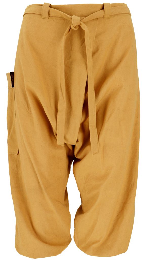Baggy Shorts, Sarouel Hose - Mango, Damen, Gelb, Baumwolle, Größe: M