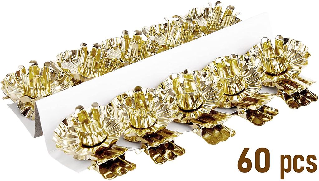 BRUBAKER 60er Pack Baumkerzenhalter für Weihnachtsbaum - Produktbild 2