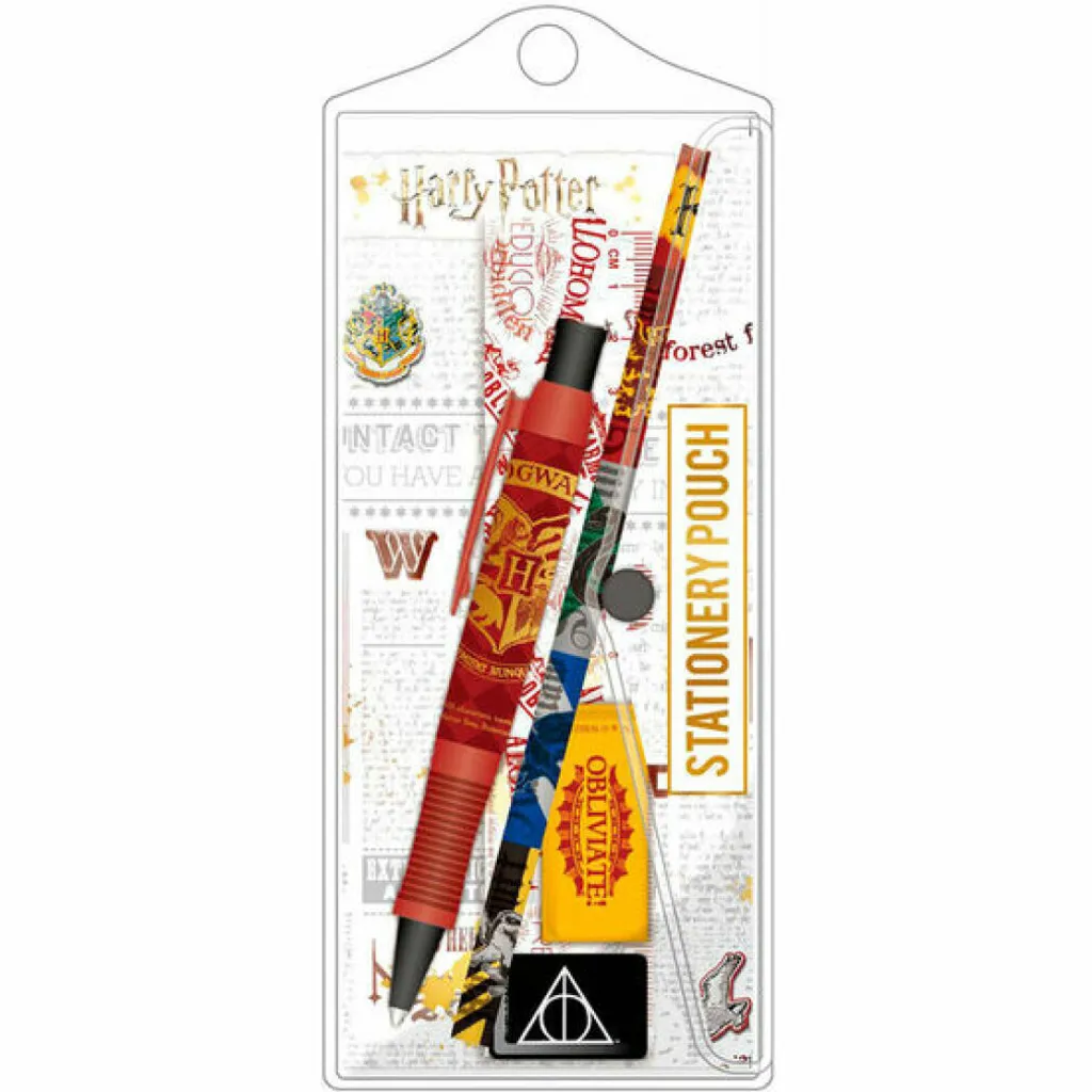 Accessoires de bureau Harry Potter pour école et dessin - Pack 5 pièces