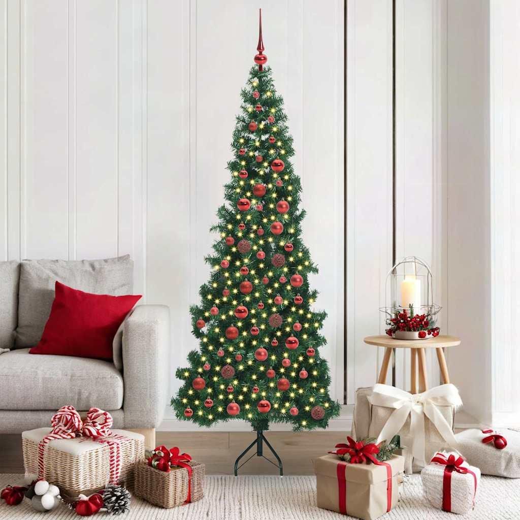 Möbel Eckiger künstlicher Weihnachtsbaum Grün 180 cm PVC und Metall - Weihnachtsgirlanden 3397263