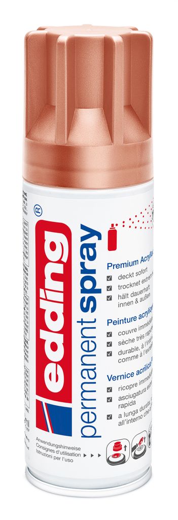 Edding 5200, 200 ml, Kupfer, Sprühdose, Wasserfest Produktbild 
