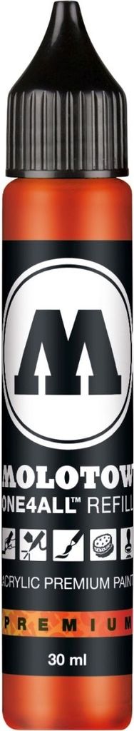 Nachfülltinte One4All für Permanentmarker 30ml dare orange Packung mit 6 Stück