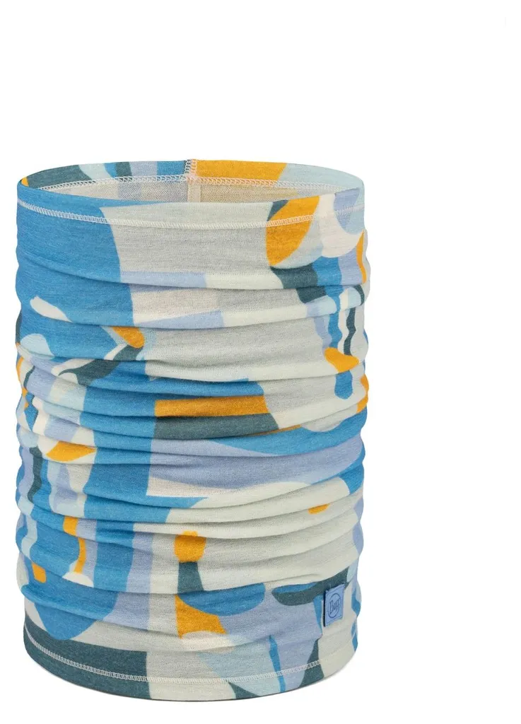 Tour de Cou Buff Merino Lightweight Luvi Glory Blue pour Sport et Trekking