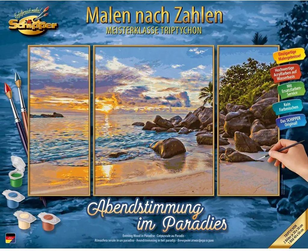 Schipper Malen nach Zahlen - Abendstimmung im Paradies Produktbild 