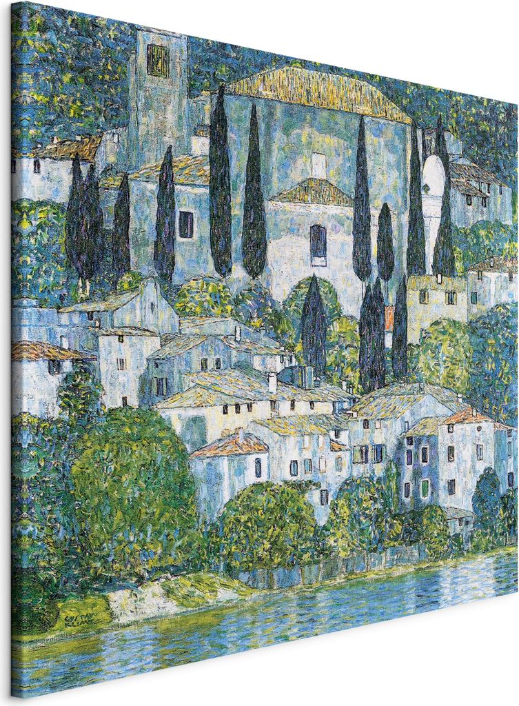 Vliesstoff Leinwandbild - Church in Casson 70x70 cm Reproduktionen l-G-10031-b-a