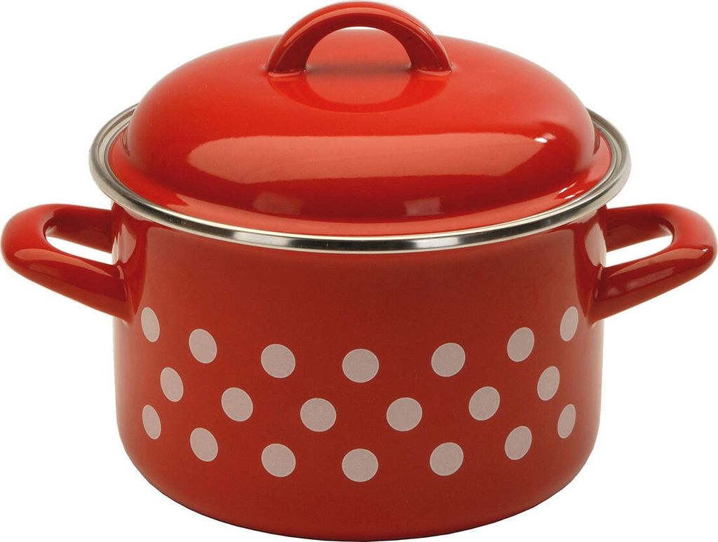 Metalac, Pot avec couvercle rouge, point 14cm 1,5 l Image du produit 