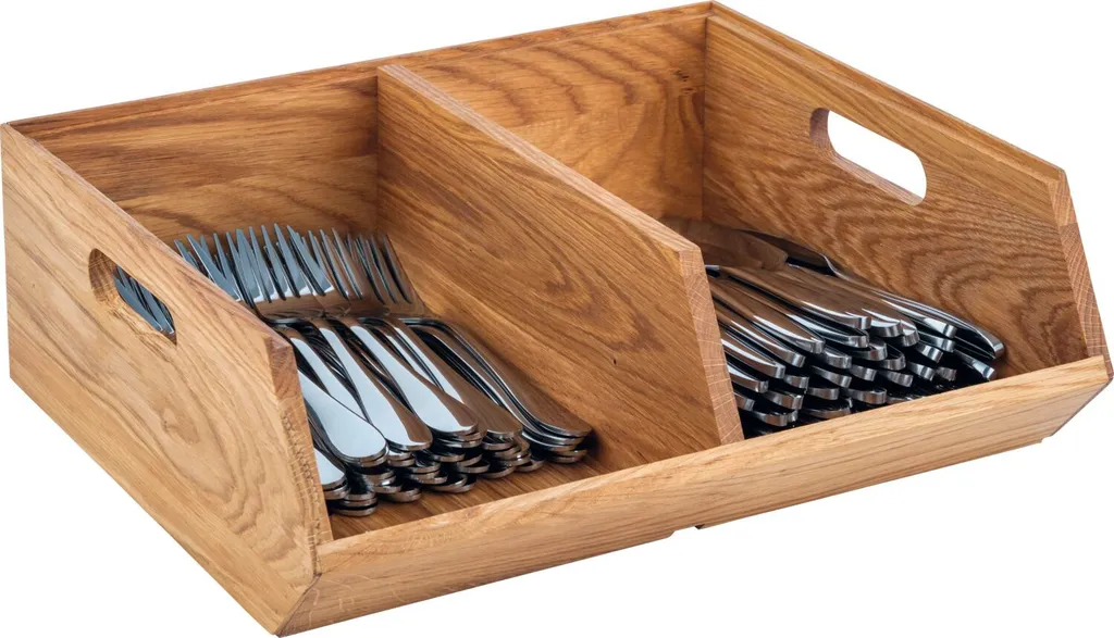 Boîte Buffet Double Compartiment APS 11729 en Chêne Naturel Massif