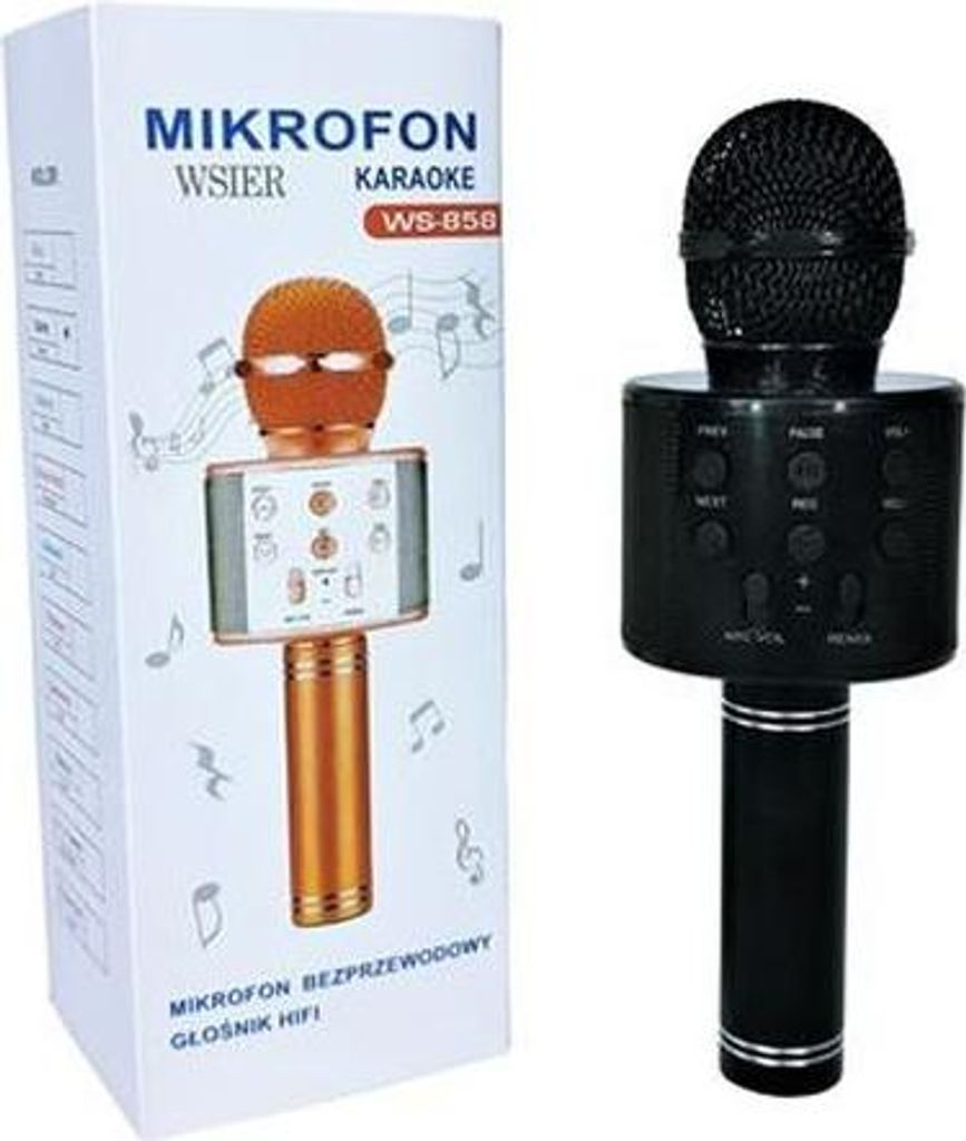 Mikrofon zabawkowy JYWK369-6 czarny Zdjęcie produktu 