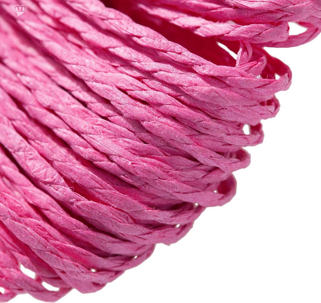 30m Papierschnur Papierkordel Bastelschnur Papierschnur gedreht, Farbwahl, Farbe:pink