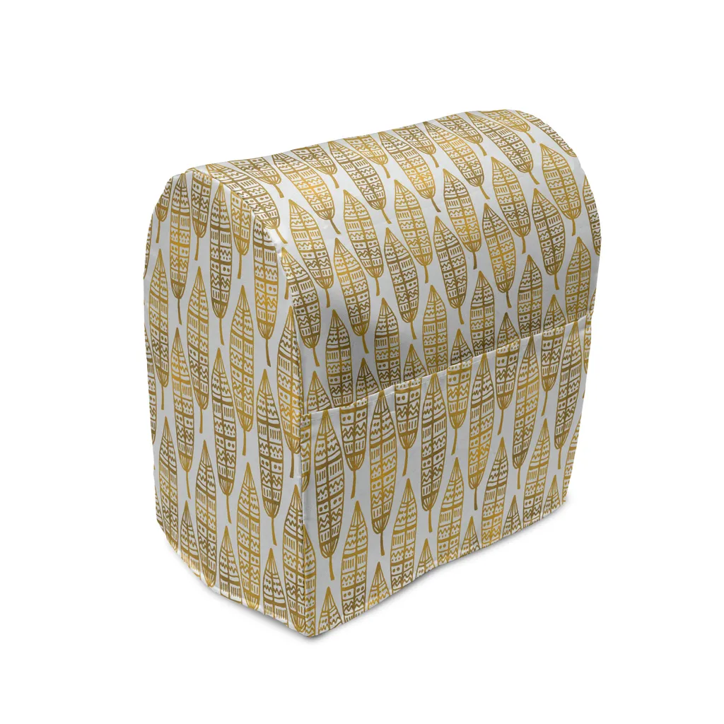 Housse pour mixeur ABAKUHAUS œuvre d'art 36 x 39 x 24 cm, ambre et blanc