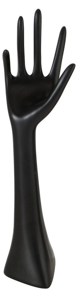 Schmuckhand Schmuckhalter Hand Kunstharz  schwarz H 34 cm Produktbild 