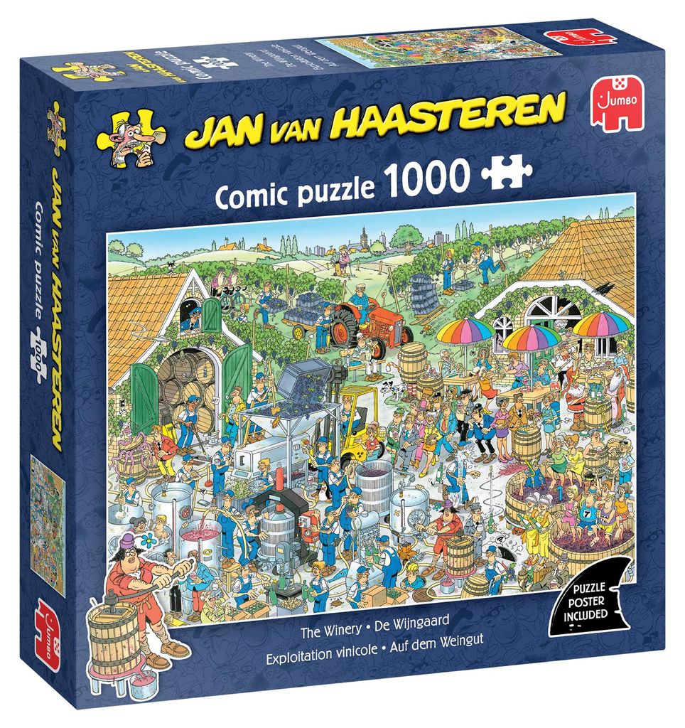Jumbo Puzzle Jan van Haasteren Der Weingarten 1000 Teile Produktbild 