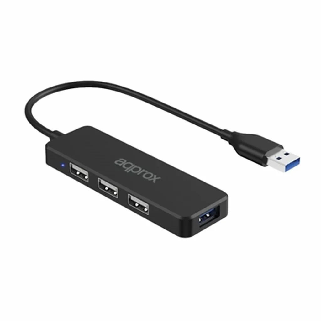 Hub USB Multiport Approx APPC47 Adaptateur Compact pour Ordinateur Portable