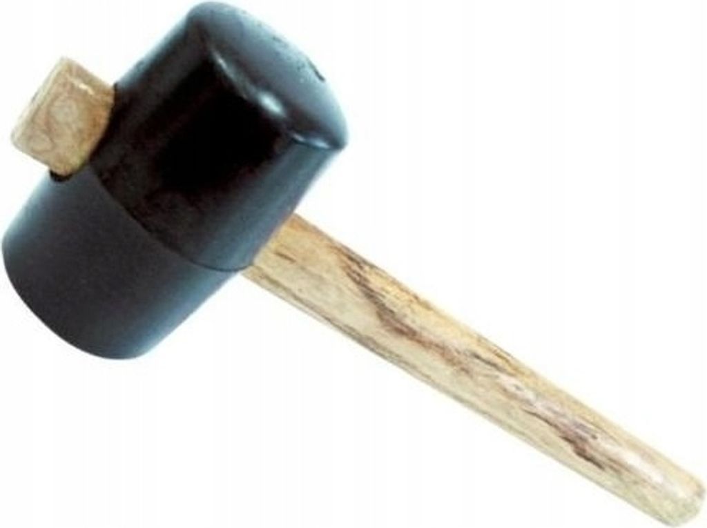 Gummihammer mit Holzstiel 350 g