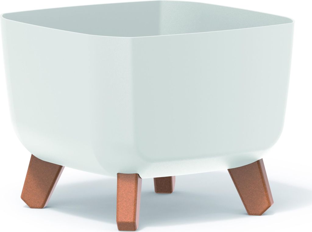 kvetináč 39cm GRACIA SQUARE DGQL400-S449 biely plastový Obrázok produktu 
