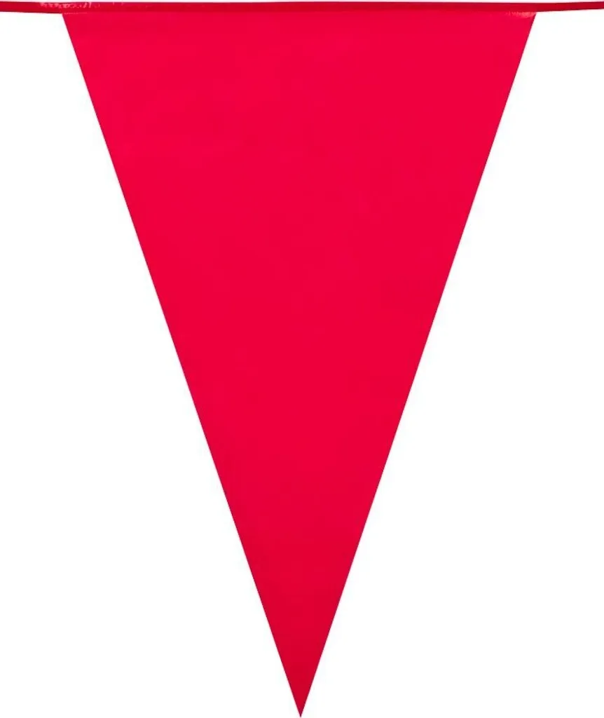 Guirlande de fanions rouge 10m : Idéal anniversaire et fête de jardin