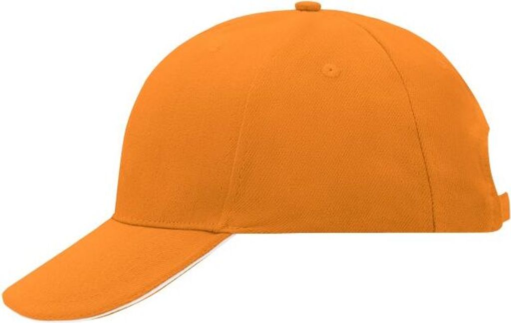 Sandwich Cap in zahlreichen Farbvarianten orange/white, Gr. one size