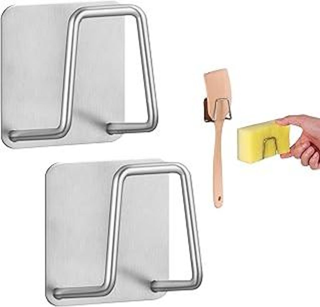 2 StüCke Schwammhalter,Schwammhalter SpüLbecken,Schwammhalter KüChe,Sponge Holder,Diatomit-Schwammhalter,Schwammhalter SpüLbecken Magnet,FüR S...