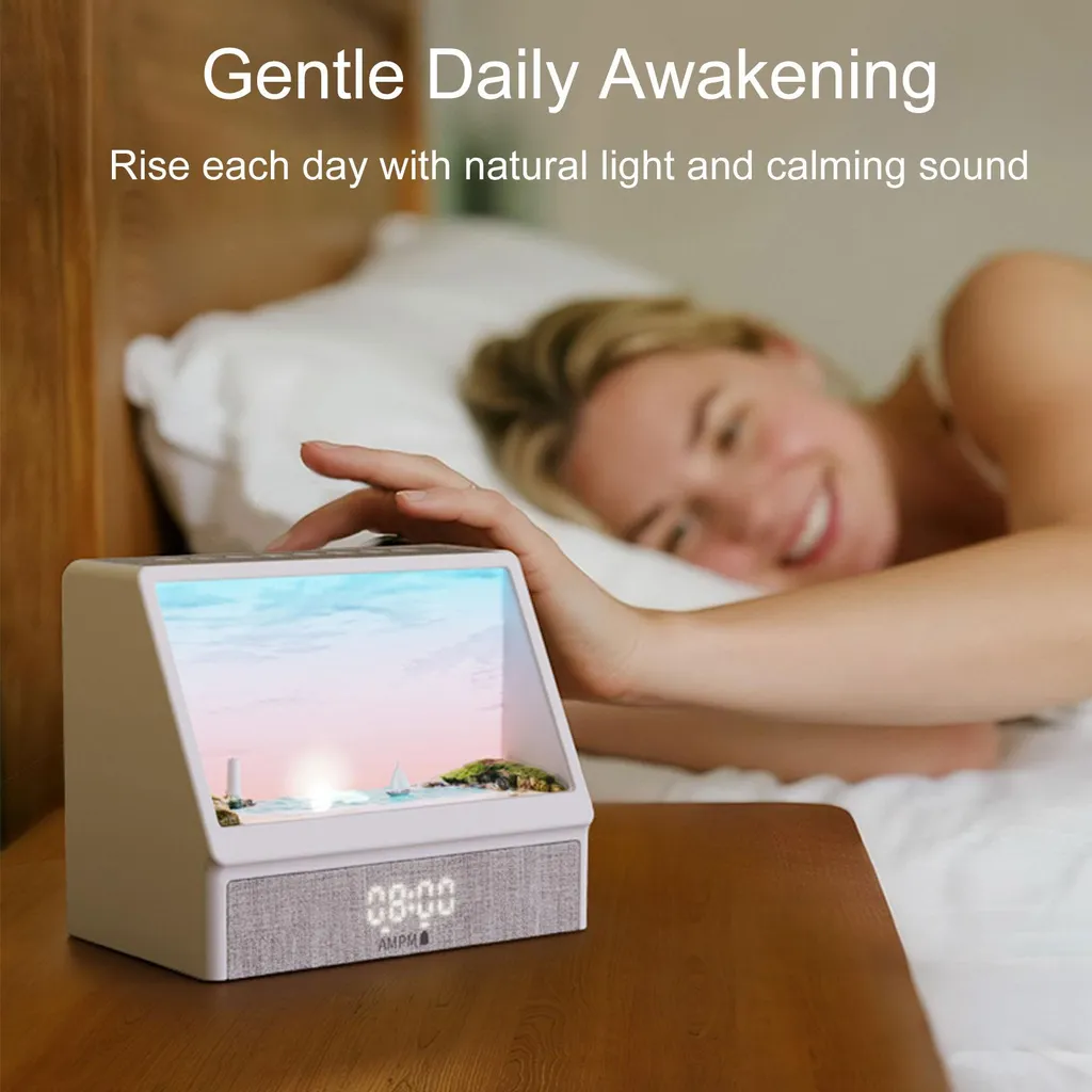 Réveil lumineux pour réveil naturel avec sons relaxants et Bluetooth