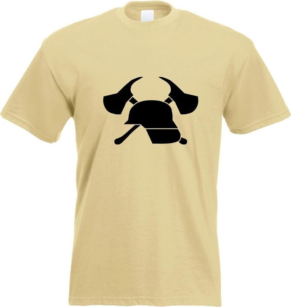 Kiwistar - T-Shirt - Khaki - freiwillige Feuerwehr Motiv Bedruckt Funshirt Design Print - mit Motiv Bedruckt - Funshirt Design - Sport - Freizeit -...