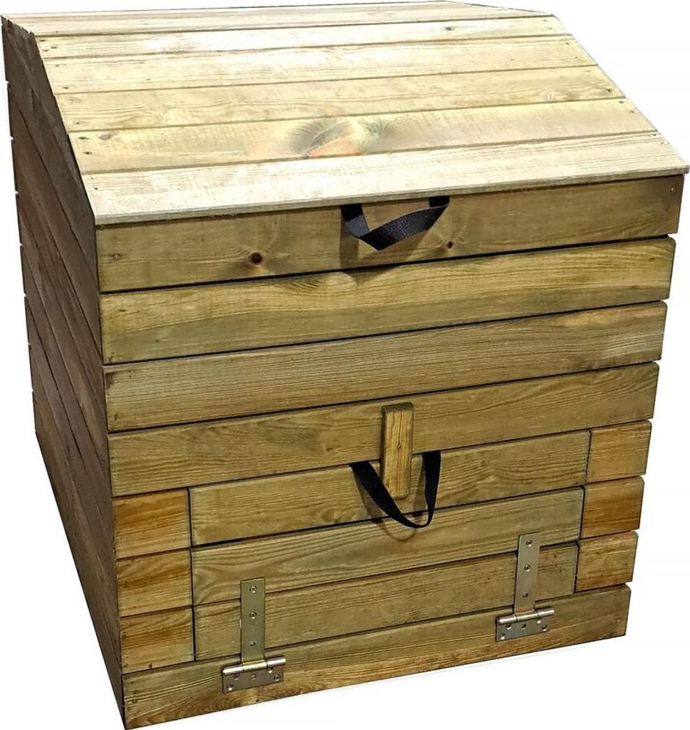Holzkomposter 500 l "Douglas" 80 x 80 x 85 cm Produktbild 