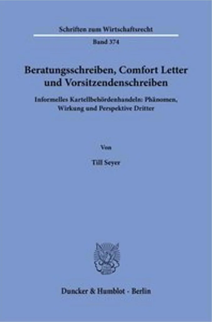 Vorsitzendenschreiben et Comfort Letter avec Clauses de Conformité