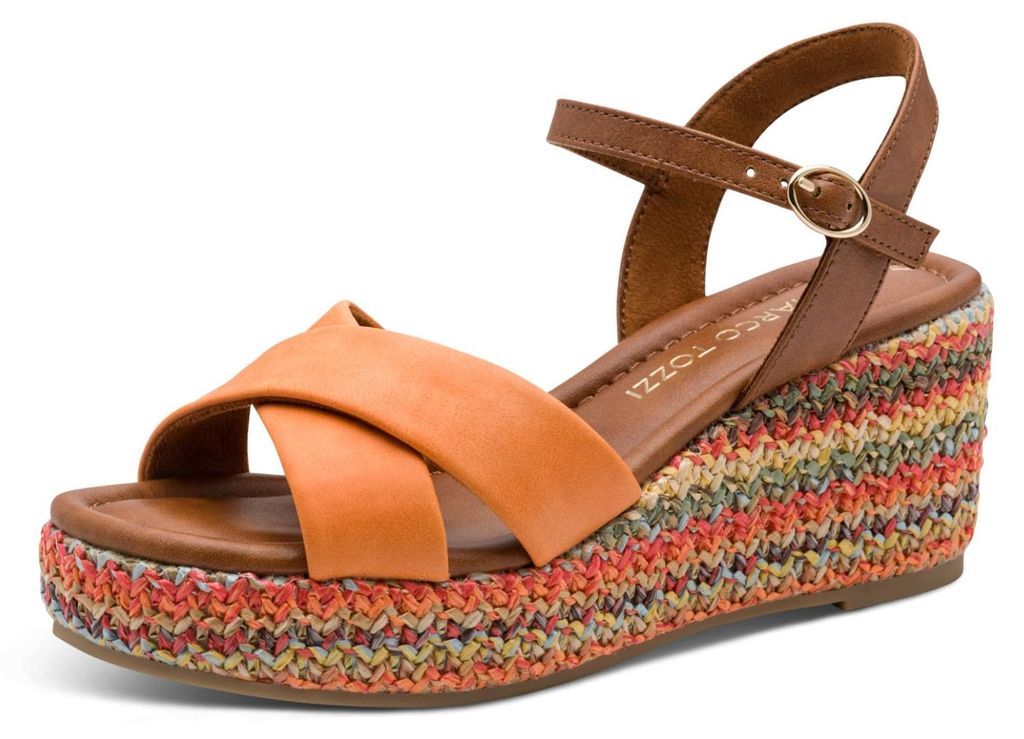 Marco Tozzi Keilsandaletten Damen 32313933373232 Orange 38 EU