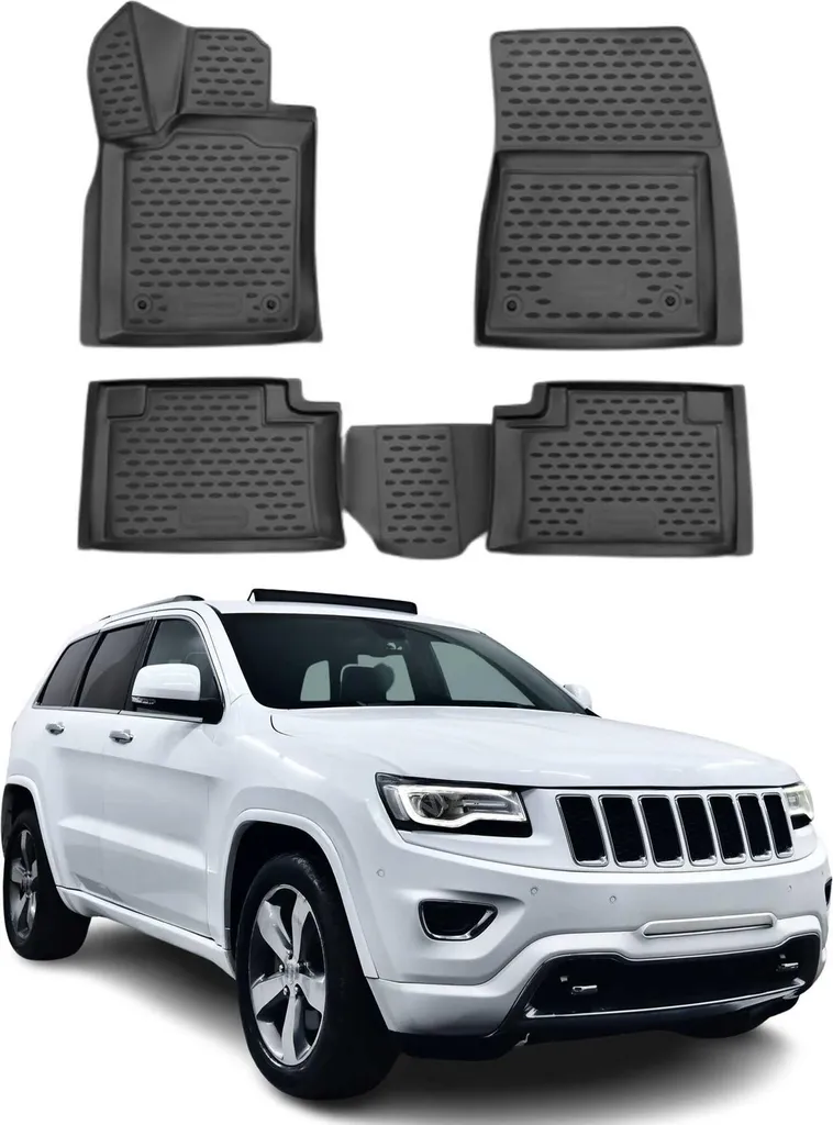 2013-2015 Jeep Grand Cherokee OMAC Tappetini in gomma TPE Nero 4x