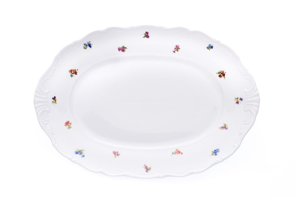 Bol ovale, porcelaine tchèque, Vérone, 36 cm, panier, G. Image du produit 