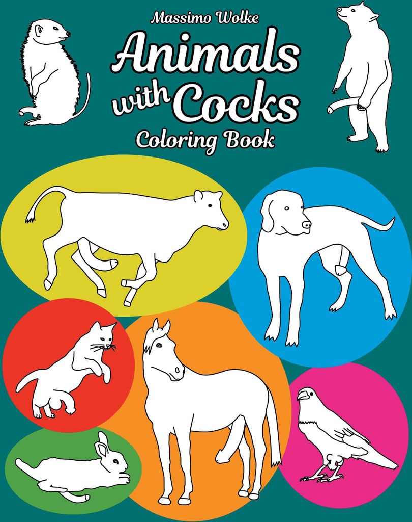 Animals with Cocks - Coloring Book