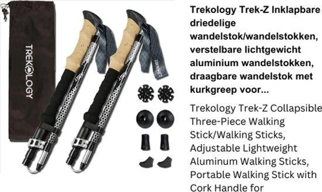 Bâtons de marche nordique légers en alu blanc 130 cm pour femme