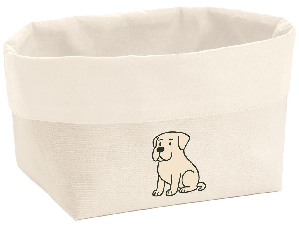 Huuraa Organizer Mastiff Comic Masti 8 Liter Large Canvas Baumwolle Utensilo Geschenkidee
