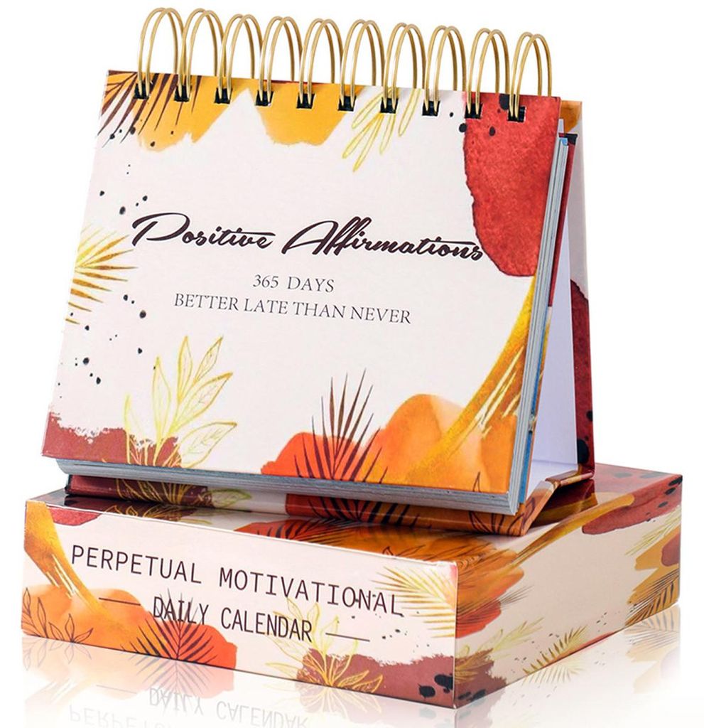 365-Tage-Tischkalender mit täglicher Motivation bis 2025, farbenfroher Tischkalender, täglicher Motivationskalender, Schreibtischaccessoires