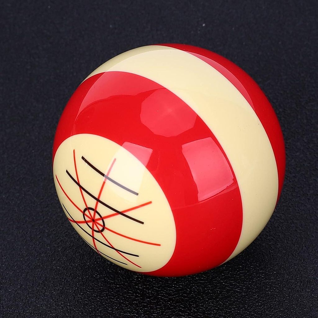 Cue Ball Billiards für English Snooker und kleine amerikanische Bälle - Roter Punkt - Oefenhulp Accessoire - 57,2MM Denken Sie an Poolbälle