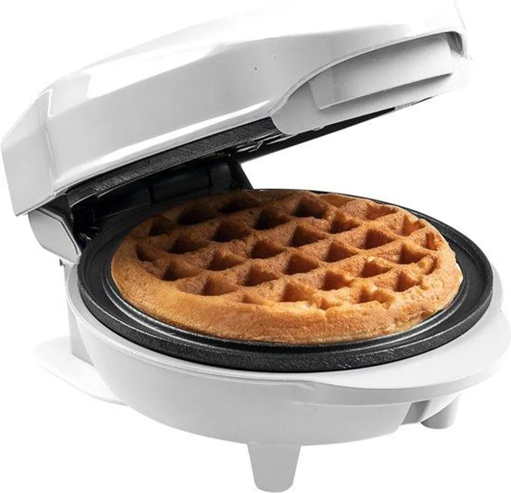 Gaufrier compact anti-adhérence 550W blanc - Finies les gaufres collées