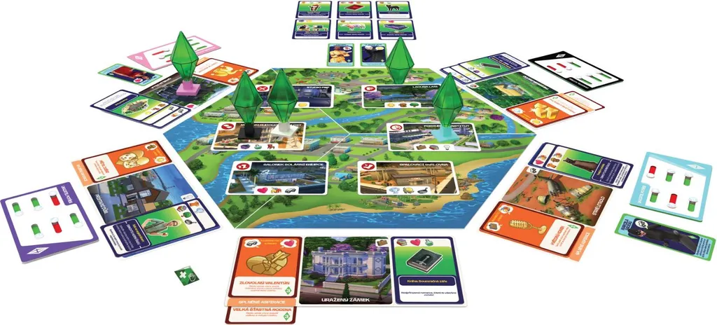 Asmodee Les Sims Jeu de Plateau République Tchèque Edition Originale