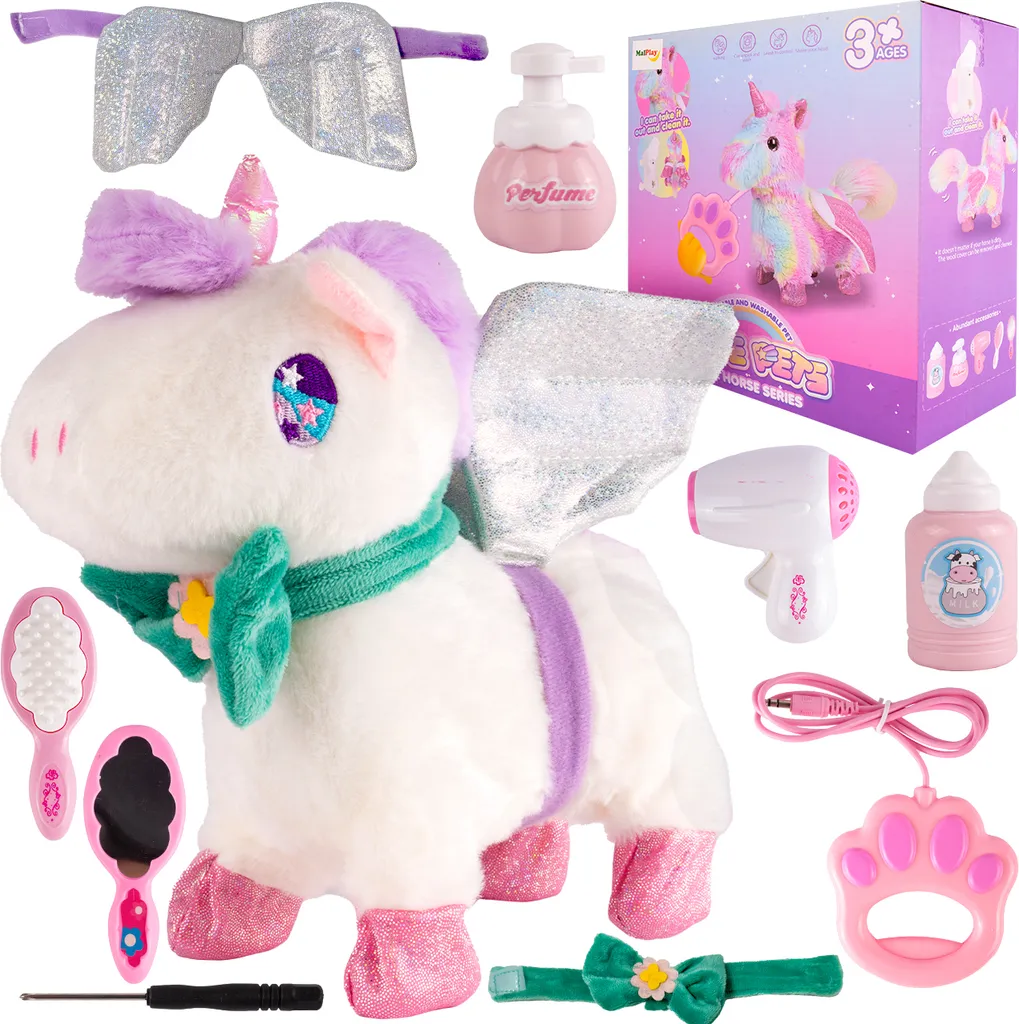 Licorne interactive peluche marche et sons pour occuper votre enfant