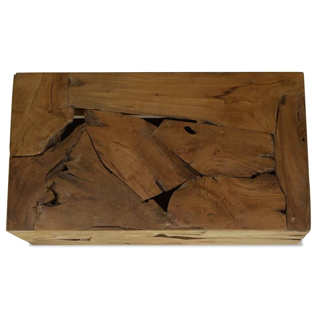 "im Sonderangebot"Couchtisch - CLORIS - Wohnzimmertisch - Robust und langlebig - 90x50x30 cm Teakholz Braun - NeuMöbel7908756