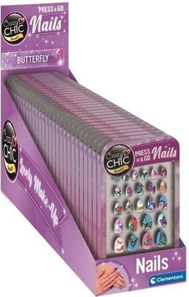 Butterfly Clementoni Kunstnagelset