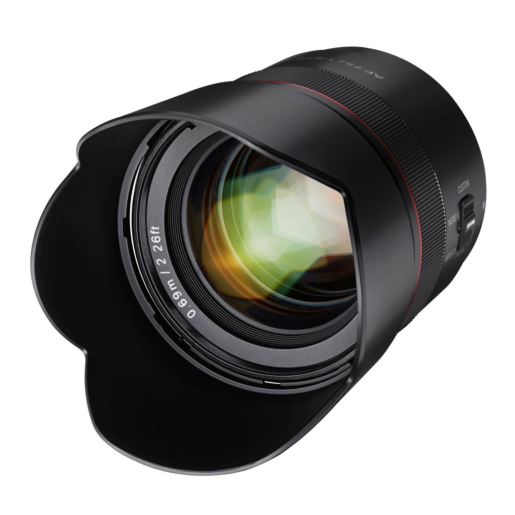 Samyang 75mm F1 8 AF Sony FE Productafbeelding 