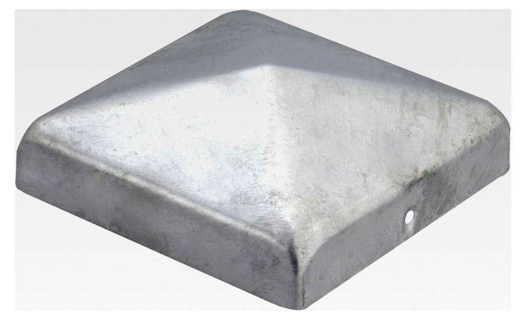 Pfostenkappe für Holzpfosten | flache Form | feuerverzinkt | 100 x 100 mm
