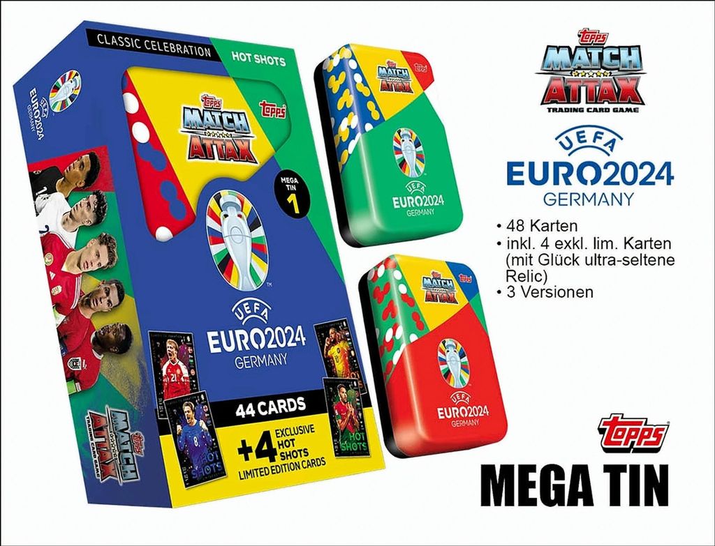 Topps Mega Can Match Attax Euro 2024 Sammelkarte Produktbild 
