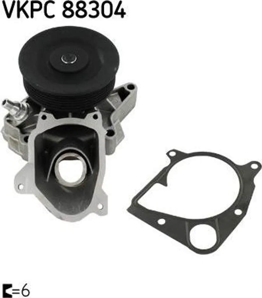 Pompe à eau SKF VKPC 88304 pour BMW Série 3 E90 E92 et X3 X5 OE 11517801064