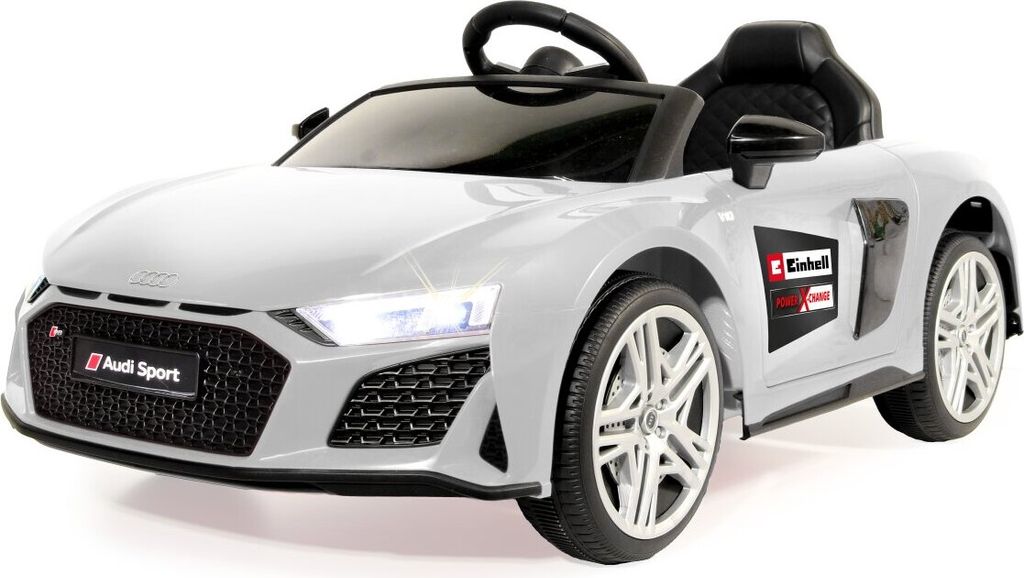 Ride-on Audi R8 Spyder 18V weiß Einhell Power X-Change inkl. Starter Set