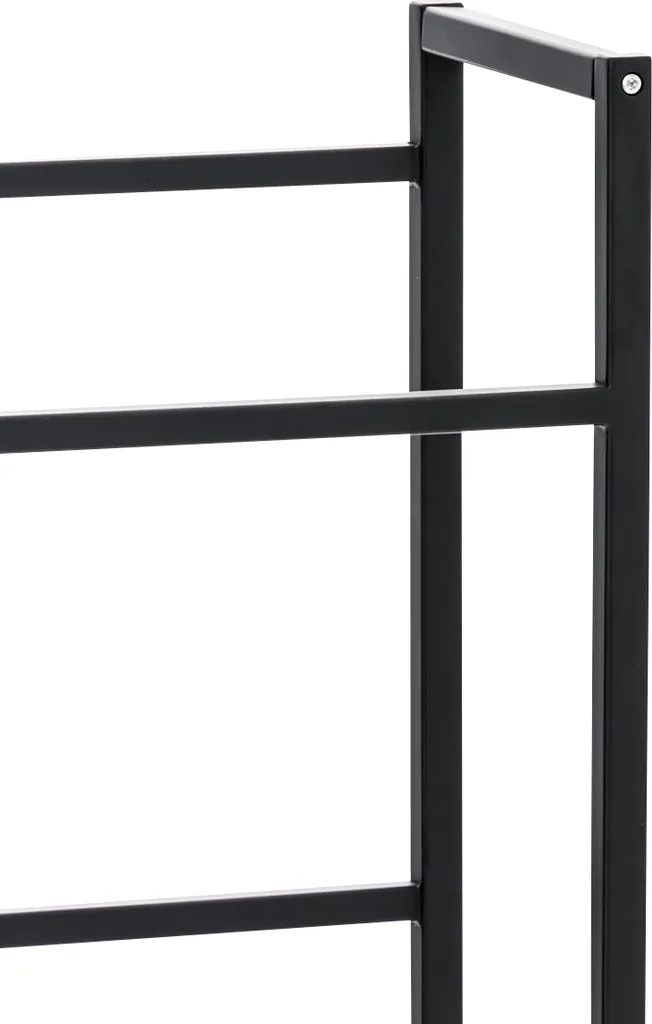 Support de caisse de boisson incliné en acier noir XL, solide et stable