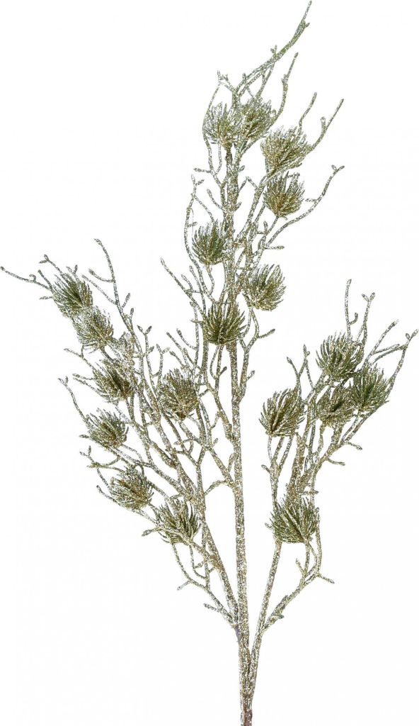 Lärchenzweig Künstlich Gold Glitter Deko Weihnachten 85cm