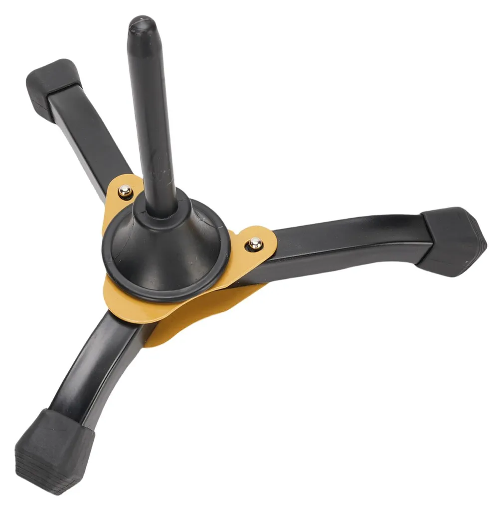 Support Saxophone Droit en Fer Noir Pliable pour Clarinette - Modèle S1